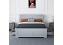 5ft King Size Connor 4 drawer grey painted solid wood bed frame 5